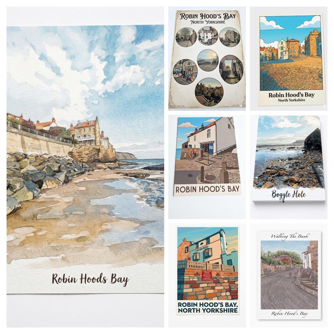 A3 Poster of Robin Hood's Bay Various Designs