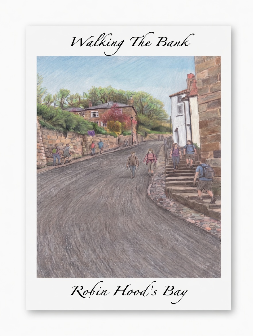 A3 Poster of Robin Hood's Bay Various Designs - Image 4