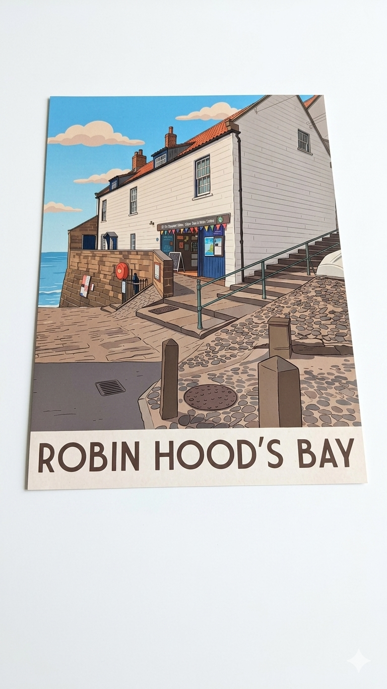 A3 Poster of Robin Hood's Bay Various Designs - Image 7