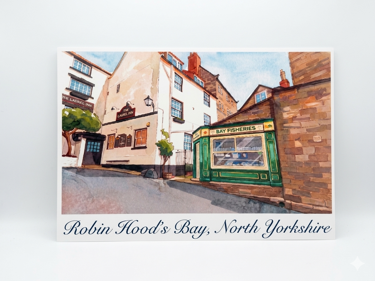 A3 Poster of Robin Hood's Bay Various Designs - Image 10
