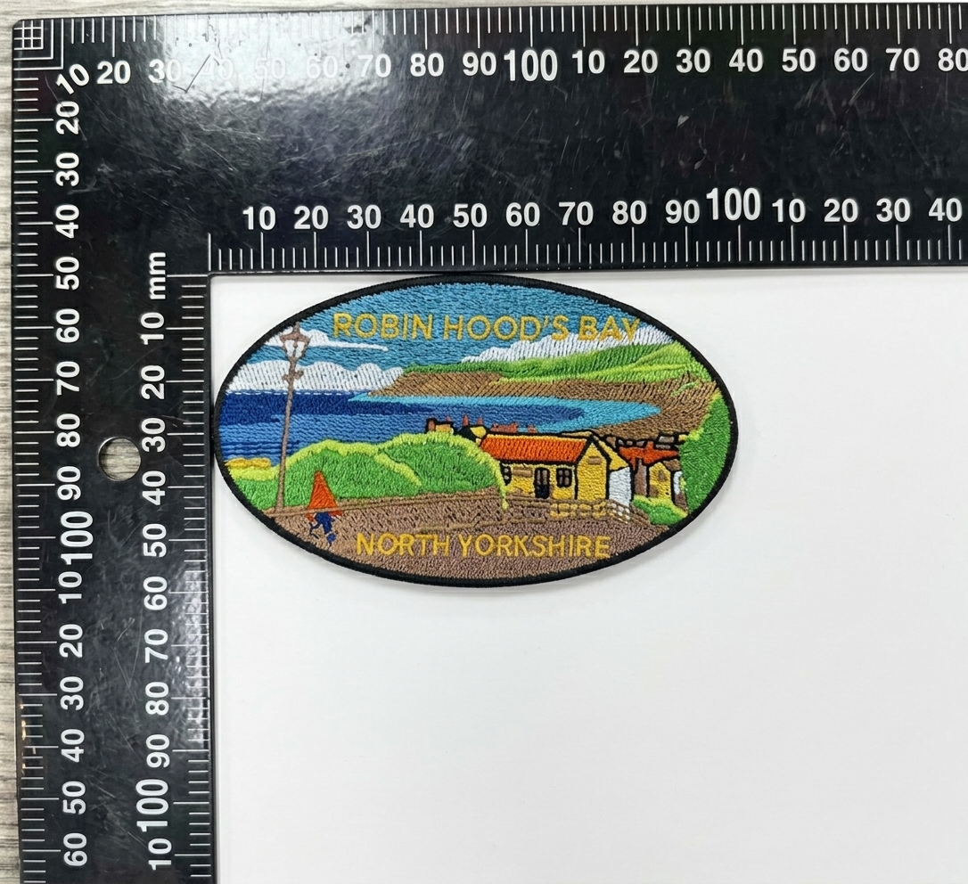 Robin Hoods Bay Sew on Badge.